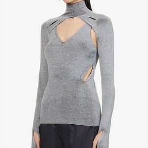 NWT Dion Lee Merino Double Lock Slit Skivvy US 4